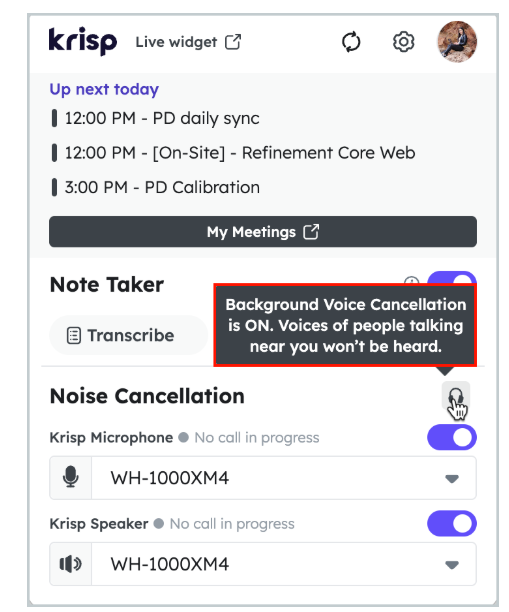 Krisp s Free AI tools for voice Cancellation